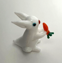 Murano Glass Handcrafted Unique Art, Lovely Rabbit Figurine, Glass Art - $21.97