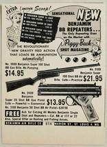 1958 Print Ad Benjamin BB Repeaters Gas &amp; Air Rifles &amp; Pistols St Louis,MO - £7.41 GBP