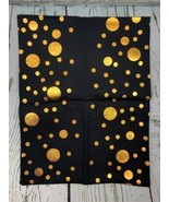 Black and Gold Table Runner 14 x 72 inches Glittering Dots Table Runners - £16.07 GBP