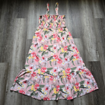 Ophelia Roe Sundress Womans XL Dress Hawaiian Boho Sleeveless Midi Pink ... - £27.84 GBP