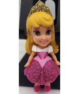 Disney Princess young Aurora Sleeping Beauty Toy With Glitter Pink Dress - $136.75 MXN