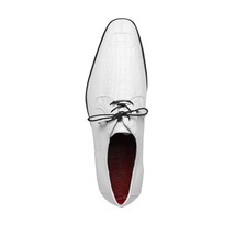 Merida caiman and lizard dress derby's Laces Shoes White image 3