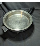 West  Bend Lifetime SS 11&quot; Electric Skillet Fry Pan 7905E No Lid No Cord - $385.90 MXN