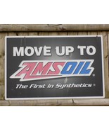 Vintage Move Up to Amsoil Layered Plastic Double Sided Sign - $198.00