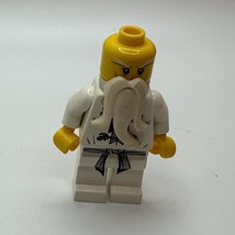 Lego Minifigure Ninjago SENSEI WU - White Ninja Minifigure w/GOLD RICE H... - £7.51 GBP