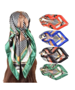 Luxury silk 4pcs square scarf  women vintage Bandana wrap headscarf  - €21,46 EUR Luxury silk 4pcs square scarf  women vintage Bandana wrap headscarf  - €21,46 EUR