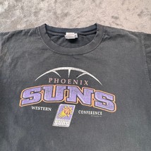 NBA Phoenix Suns T-Shirt Western Conference Graphic Print Faded Black - $17.99