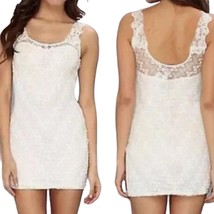 Free People Foiled Again White Lace Bodycon Dress Size XS  - £27.06 GBP
