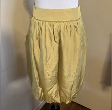 Japanese Q Yellow Skirt With Pockets Made in Korea - $52.46 CAD