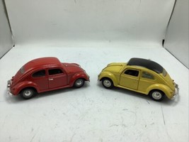 LOT OF 2 - 1955 Volkswagen Beetle SS 7707 Diecast Model Toy Car Collecti... - $22.43