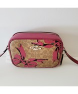 Coach CZ769 Bow Print Jamie Camera Bag Crossbody Handbag Tan Pink Multi - $166.57