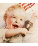 1923 Adorable Boy American Flag Liberty Patriotism Farmer&#39;s Wife Cover HM2E - $39.99