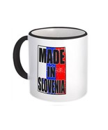 Made In Slovenia : Gift Mug Flag Retro Artistic Slovenian Expat Country - £12.70 GBP