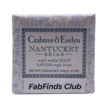 Crabtree &amp; Evelyn Nantucket Briar Triple Milled Bar Soap 3.5oz/100g - £10.86 GBP