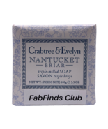 Crabtree &amp; Evelyn Nantucket Briar Triple Milled Bar Soap 3.5oz/100g - £10.86 GBP