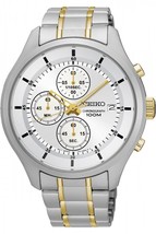 Seiko Chronograph Silver Dial Men&#39;s Watch SKS541 - £109.74 GBP
