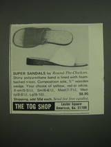 1974 The Tog Shop Sandals Ad - Super Sandals by Round-The-Clockers - £14.78 GBP