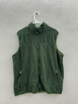 L.L. Bean Mens Vest Size XL Green Zip Up Polartec Fleece Sleeveless - £17.81 GBP