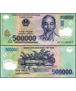 1,000,000 VND (2x 500.000) ONE MILLION VIETNAMESE DONG, VIETNAM MONEY &amp; ... - $1,322.73 MXN
