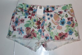 Lost Floral Print Cutoff Shorts Size 7 Brand New - £15.67 GBP