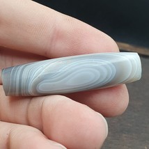 Antiguo yemení viejo ágata del Medio Oriente gris ágata grano - $1,300.73 MXN