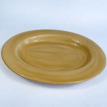 Pottery Barn Sausalito OVAL 18” Serving Platter Mustard Yellow LARGE - £53.84 GBP