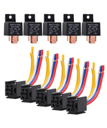5 Packs Car Relay with Harness Truck Motor Heavy Duty 5-Pin 80A 12V On/O... - €27,56 EUR