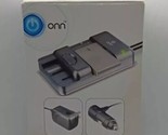 ONN Universal Camera Battery Charger Wall &amp; Car Adapters For Lithium-lon... - $14.83
