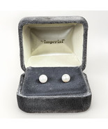 14k Gold 4-5mm Pearl Stud Earrings in Original Box Excellent Condition- ... - $77.35