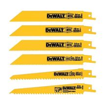 DeWalt Bi-Metal Reciprocating Saw Blade Set Multi TPI 6 pk DW4856 - $18.95