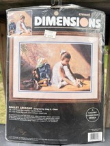 Dimensions Crewel Embroidery Kit BALLET LESSONS 1498 Designed by Greg Olsen - $16.57