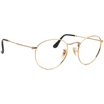 Ray-Ban Eyeglasses RB 3447-V 2500 Gold Round Metal Frame Italy 50[]21 135 - $1,868.01 MXN