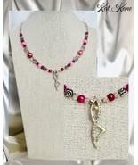 Girls Stylized Silver Dancer w/Pink Pearls, Crystals, Roses - £19.91 GBP