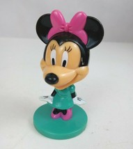 Vintage Disney Minnie Mouse Bobblehead Nodder 3&quot; Kellog&#39;s Toy Works - $5.81