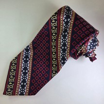 Vintage Reis Tie for Dayton’s Northbriar Shop Navy Red Diamond Print 4.5... - $27.99