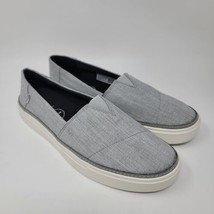 TOMS Womens Parker Sneakers Size 9 Gray Casual Comfort Shoes 10015813 - £25.98 GBP