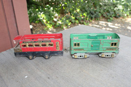 American Flyer Prewar O Gauge Caboose &amp; Baggage Cars Missing Roofs - £13.96 GBP