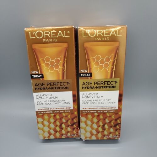 2  L'Oreal Age Perfect Hydra-Nutrition All-Over Honey Balm 1.7 fl oz Manuka - $15.47