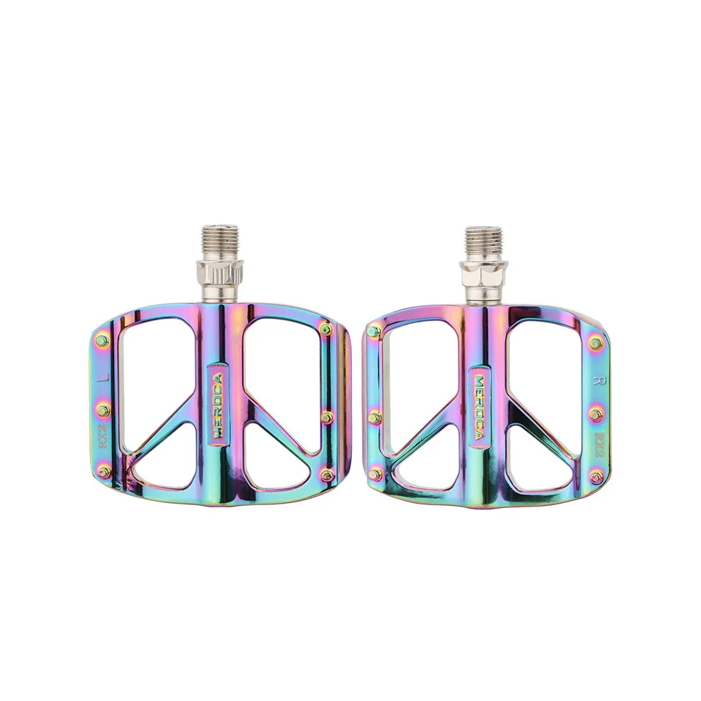 1 Pair Bike Pedal Upgraded Fittings Multicolored DU Shaft Foodd Wear-resistance  - $138.80