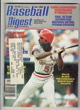 Jan 1986 Baseball Digest Magazine Willie McGee Cardinals - £7.77 GBP