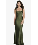 Social Bridesmaids Sleeveless Charmeuse Gown in Olive Green Size Medium.... - £93.14 GBP