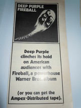 Vintage Deep Purple Fireball Album Print Magazine Advertisement 1971  - $5.46 CAD