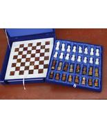 15*15 Inches Handmade White Brown Marble Chess Board Classic Strategy Ga... - £244.94 GBP