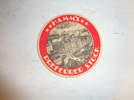 Hamms Preferred Stock Beer Coaster - $148.47 MXN