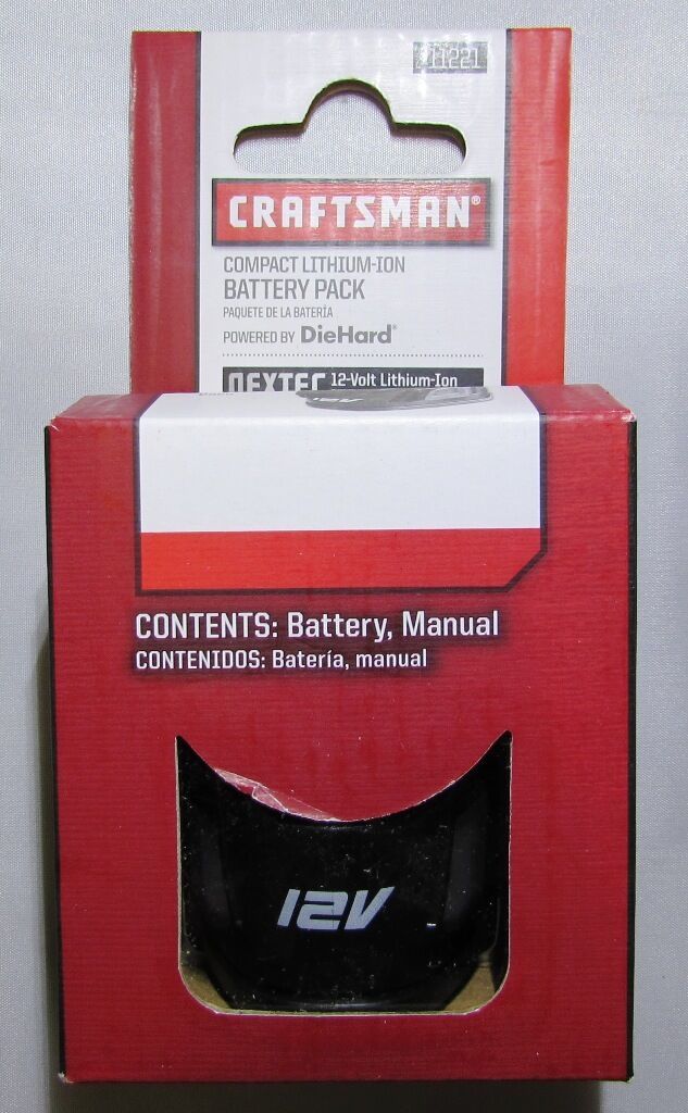 CRAFTSMAN NEXTEC 320.11221 12V 12 VOLT DIEHARD LITHIUM ION BATTERY - NEW IN BOX! - £48.66 GBP