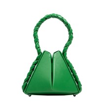 Braided Shoulder Messenger Bag Simple Triangle 2022 Fashion Small Tote Bag Femal - £41.01 GBP