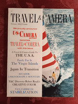 TRAVEL U S CAMERA magazine February 1969 USA Japan Virgin Islands Cotopaxi - £15.92 GBP