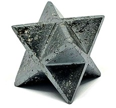 Hematite Merkaba Star Reiki Energy Charged Crystal Emotion Stone Protect... - £6.85 GBP