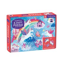 Unicorn Dreams Scratch and Sniff Puzzle from Mudpuppy - 60 Piece Jigsaw Puzzle w - £10.52 GBP