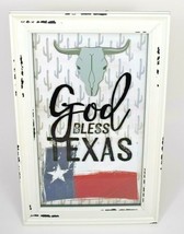 God Bless Texas Wall Hanging Shadowbox (Longhorn) - £9.84 GBP